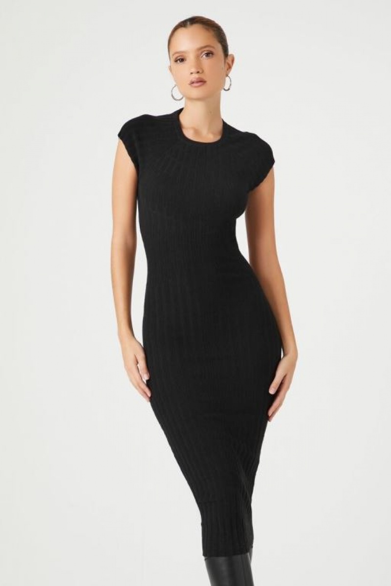 Vestido Forever 21 Twisted Midi Mujer Negras | jyBhZci71X8