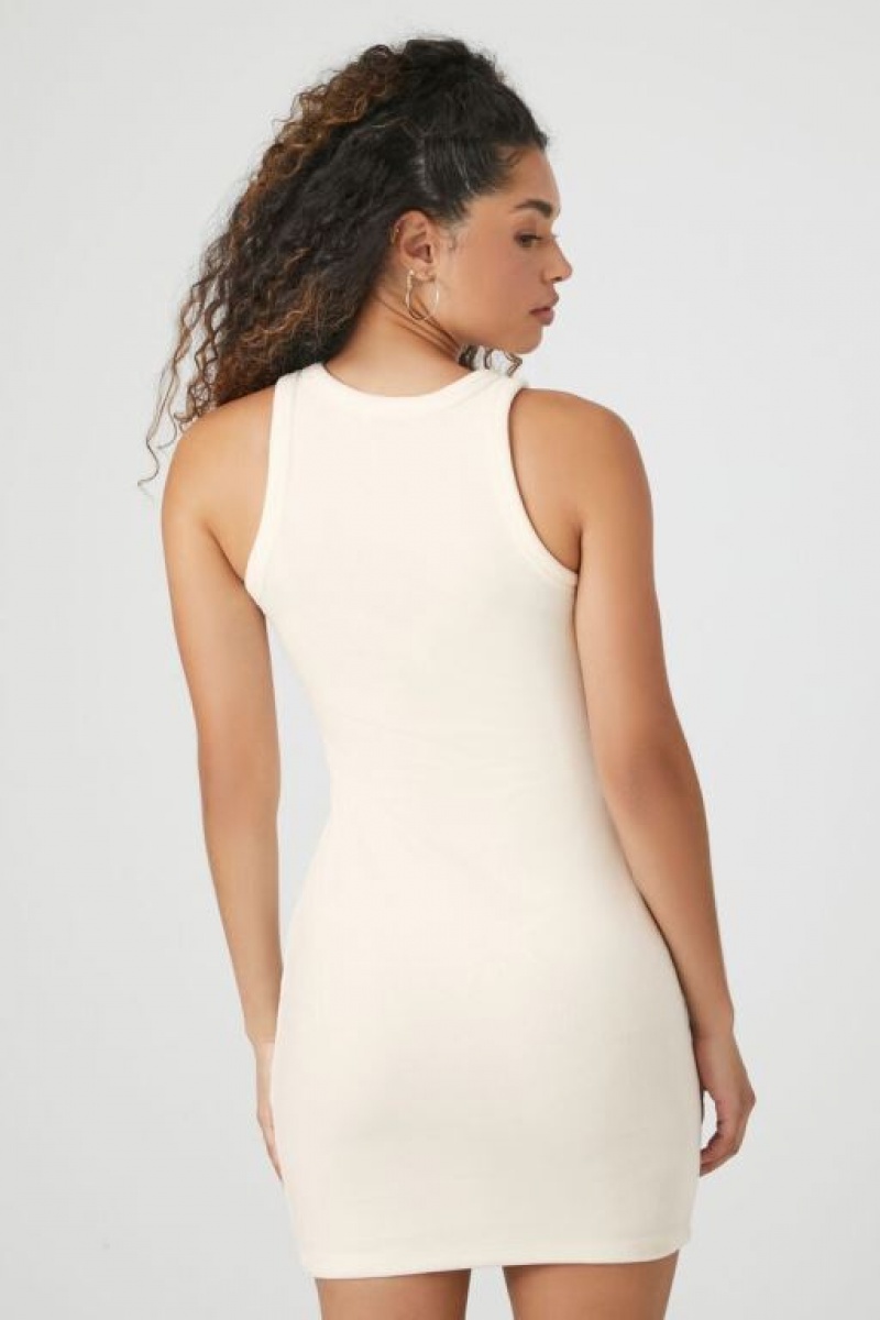 Vestido Forever 21 Velour Mini Tank Mujer Blancas | QSiua0F4hJ7