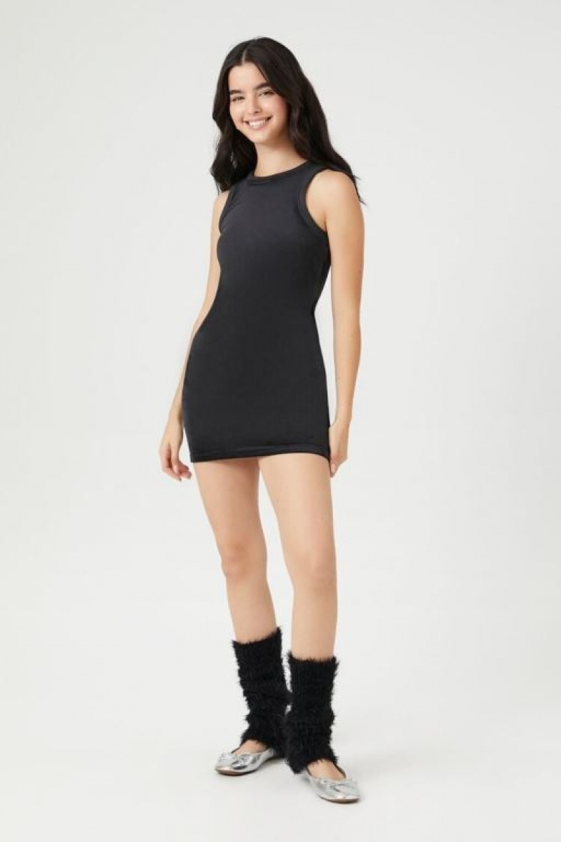 Vestido Forever 21 Velour Mini Tank Mujer Negras | YPzUJv7zLaM