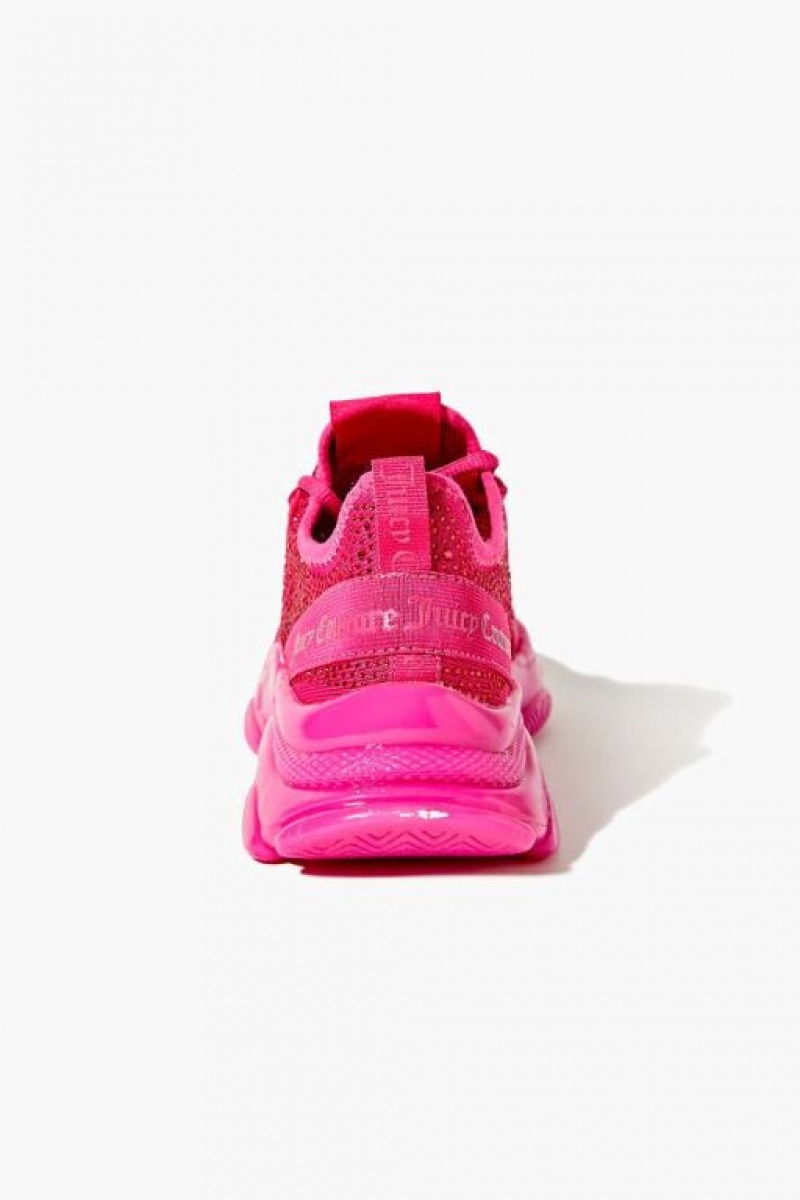 Zapatillas Forever 21 Juicy Couture Rhinestone Mujer Fucsia | ErLbkhKOZ0P