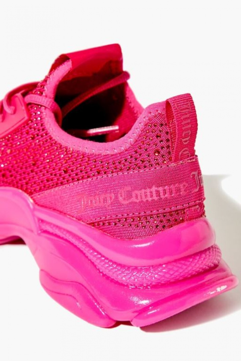 Zapatillas Forever 21 Juicy Couture Rhinestone Mujer Fucsia | ErLbkhKOZ0P