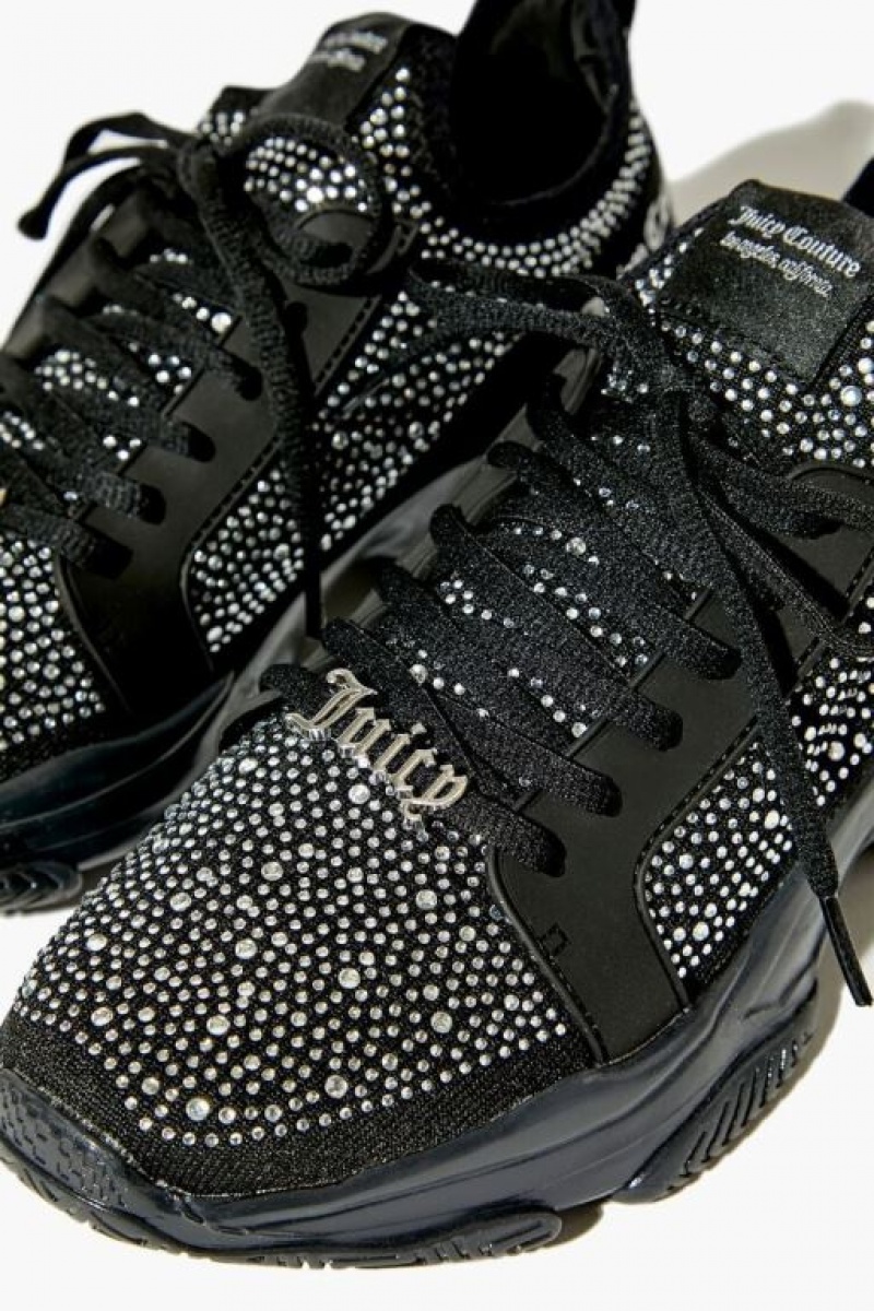 Zapatillas Forever 21 Juicy Couture Rhinestone Mujer Negras | HEDDKd4QlTL